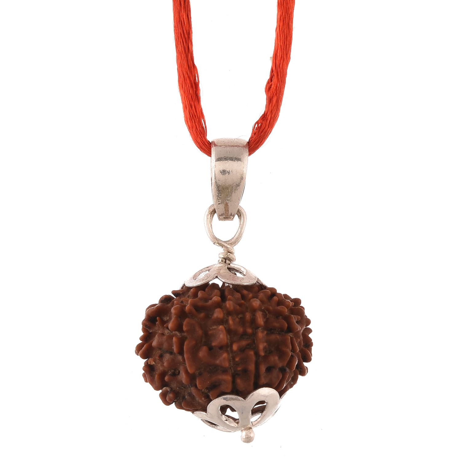Amorfos® Lab Certified 10 Mukhi Rudraksha Pendant, Nepal Excellent Quality Rudraksh Size: 18-22mm