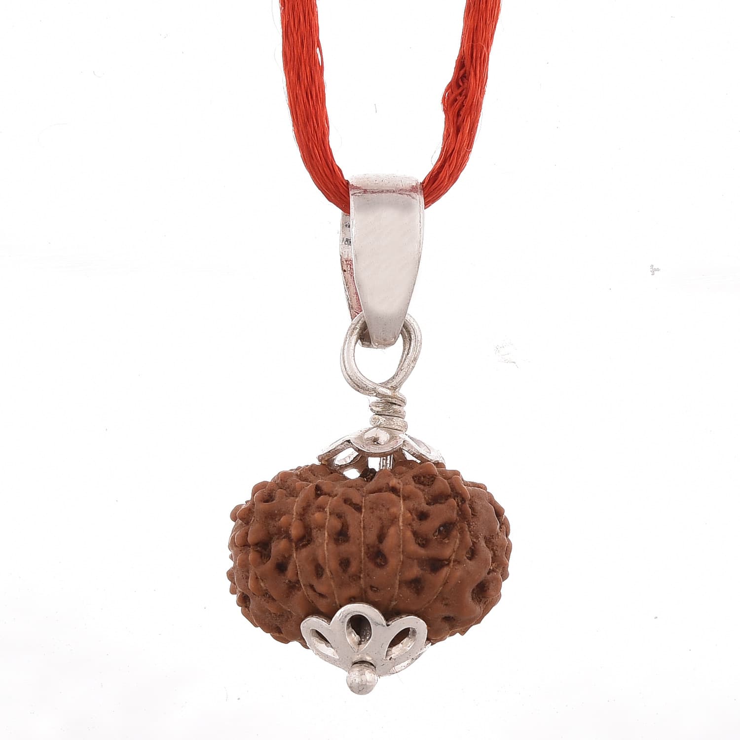 Amorfos® Lab Certified 14 Mukhi Rudraksha Pendant Nepal Premium Quality Rudrakash (Size: 20-25mm)